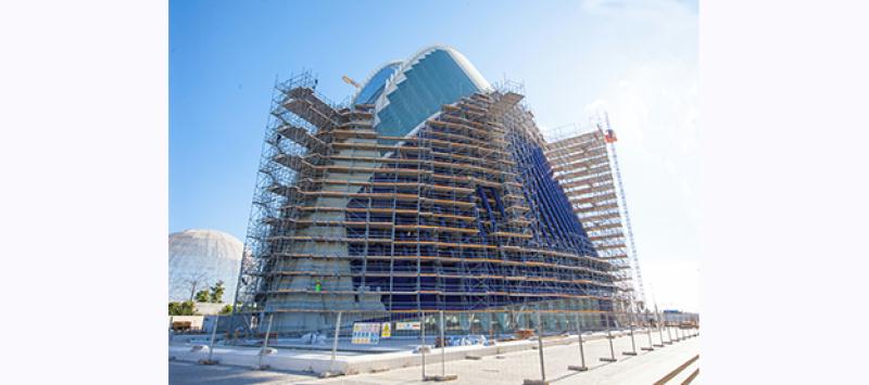 ULMA,en el proyecto de rehabilitación del edificio Ágora,Ciudad de las Artes y las Ciencias,Valencia