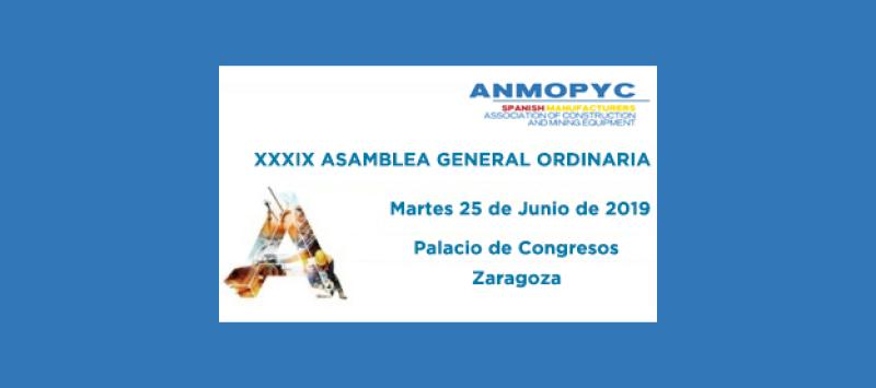 ANMOPYC Celebrará su 39ª. Asamblea General Ordinaria