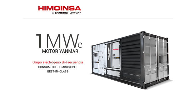 HIMOINSA- lanza el 1 MW - Grupo electrógeno con motor Yanmar