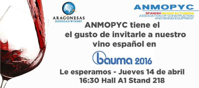 INVITACIÓN VINO ESPAÑOL ANMOPYC BAUMA 2016