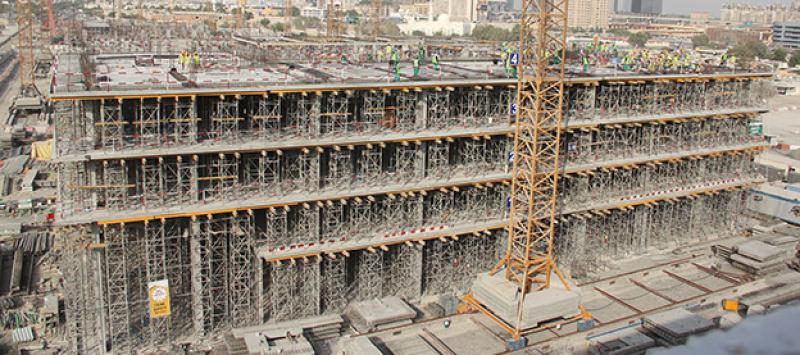 Soluciones flexibles ULMA en el Proyecto Dubai City Walk