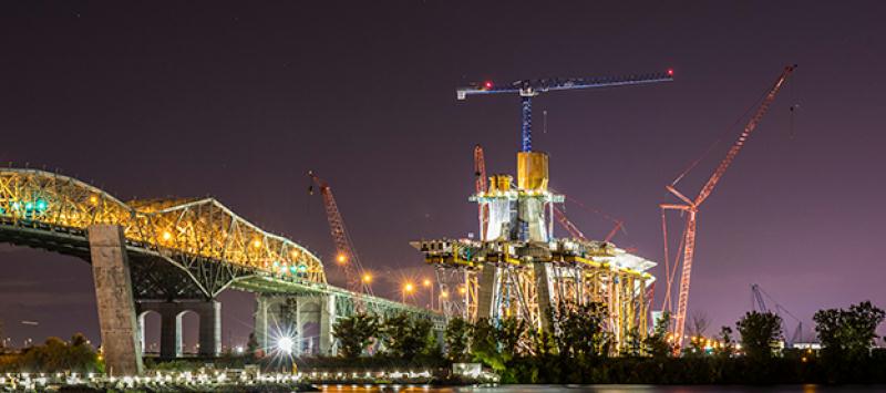 Linden Comansa en el puente New Champlain de Montreal