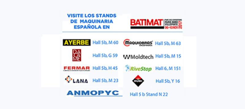 Los fabricantes de maquinaria para construcción española protagonistas en BATIMAT 2017