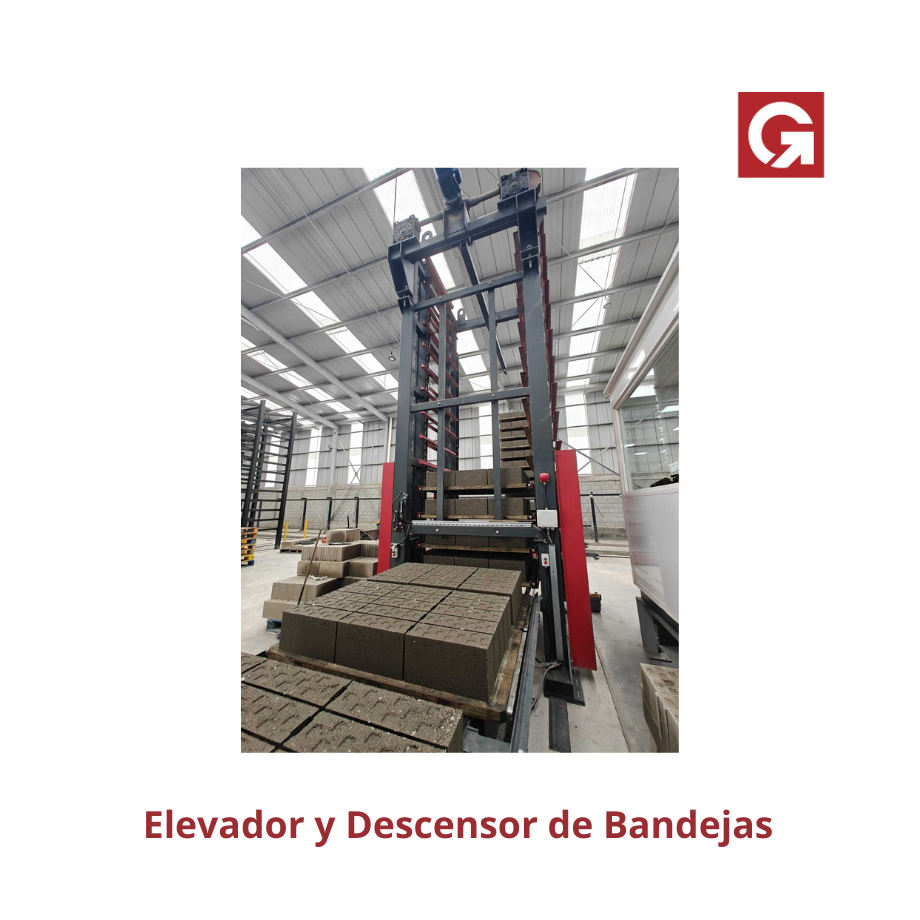 Elevador y descensor de bandejas
