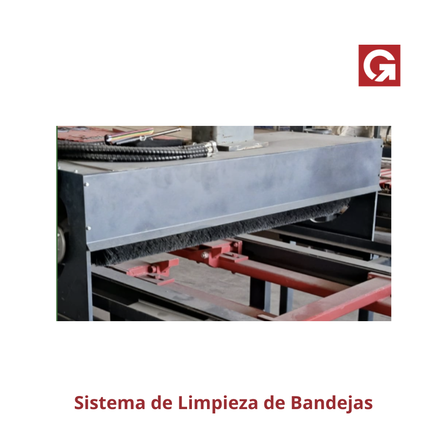 Sistema de limpieza de bandejas
